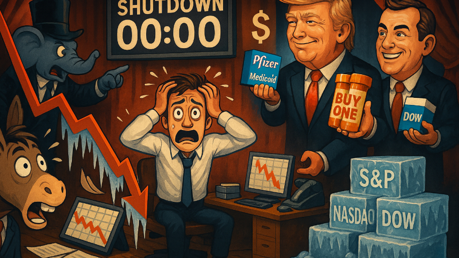 Shutdown Theater Freezes Stocks… Pfizer Scores a Political BOGO