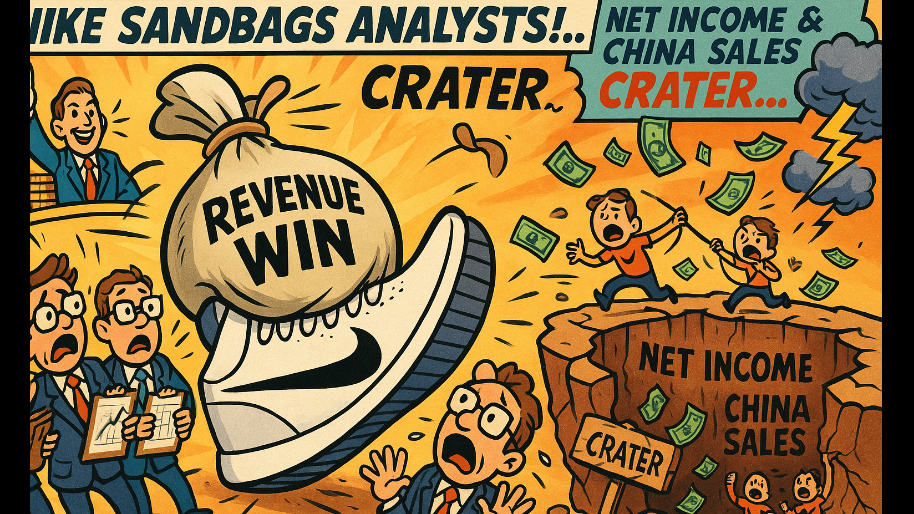 Nike Sandbags Analysts With Revenue Win As Net Income and China Sales CRATER…
