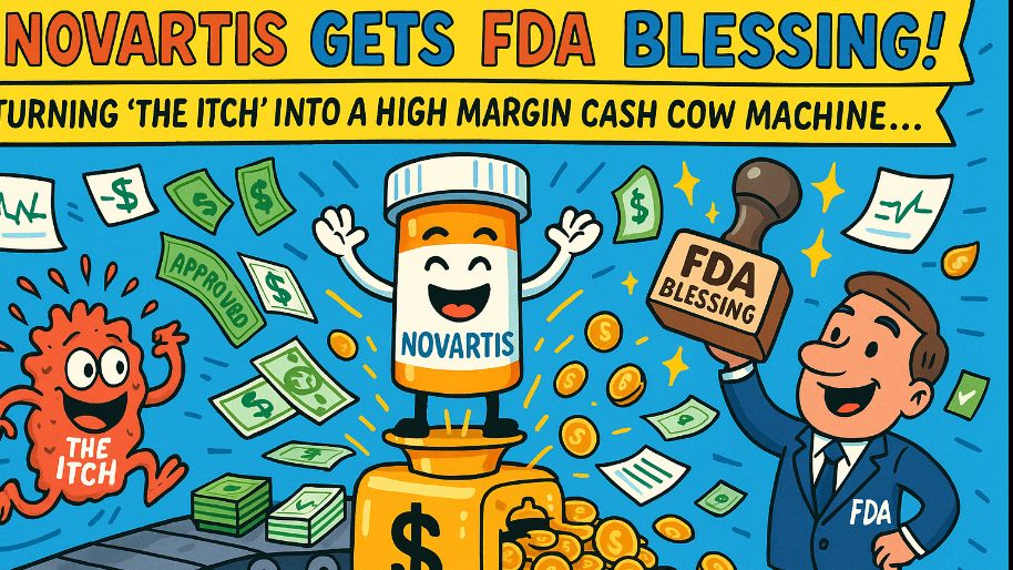 Novartis Gets FDA Blessing to Turn “The Itch” Into a High Margin Cash Cow Machine…