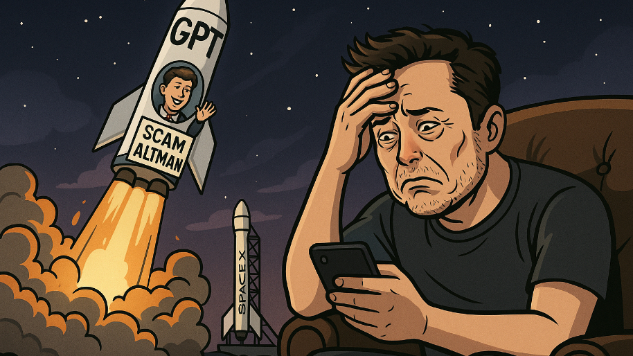 Elon Left Coping As OpenAI’s Employee Cash-Out Launches “Scam Altman’s” Rocket Past SpaceX