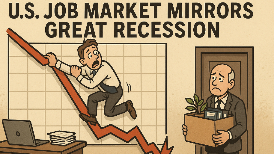 U.S. Job Market Mirrors Great Recession… Hiring Rate Falls to 45.2%, Lowest Since 2009