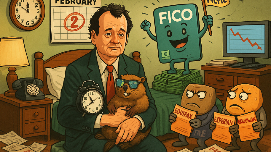 Groundhog Day Loop Continues… FICO Cashes In Meme Points, Rivals Pay Late Fees