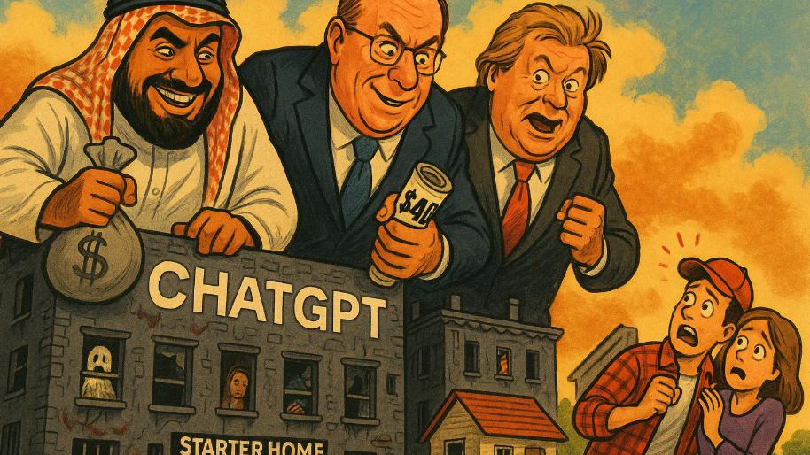 After Outbidding You on a Starter Home… BlackRock and the Saudis Spend $40B to Be ChatGPT’s Slumlord