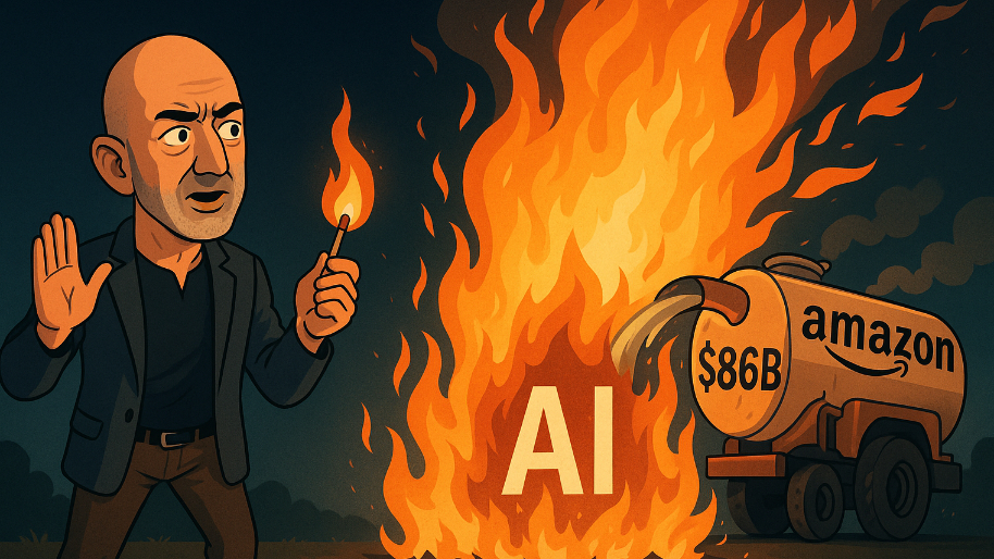 Bezos Preaches About Playing With Matches… As Amazon Dumps $86B of Gasoline on the AI Bonfire