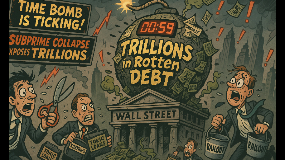 "Time Bomb is Ticking" as Subprime Collapse Exposes TRILLIONS in "Rotten" Debt On Wall Street...