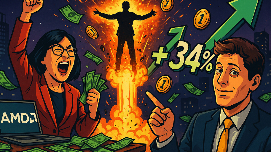 AMD’s Shares Supernova (+34%) After Sam Altman Joins the Game With 160 Million Penny Warrants