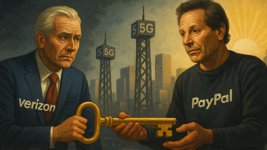 After Years of 5G Hype And Flat Returns… Verizon’s Handing the Phone to PayPal’s Turnaround Artist