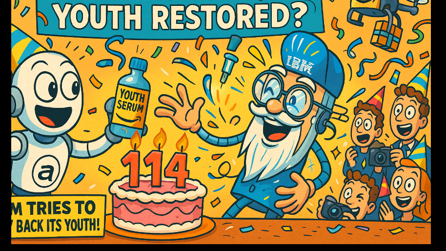 "114-Year-Old" IBM Tries to Buy Back Its Youth by Partnering w/ Amazon-Backed OpenAI Rival…