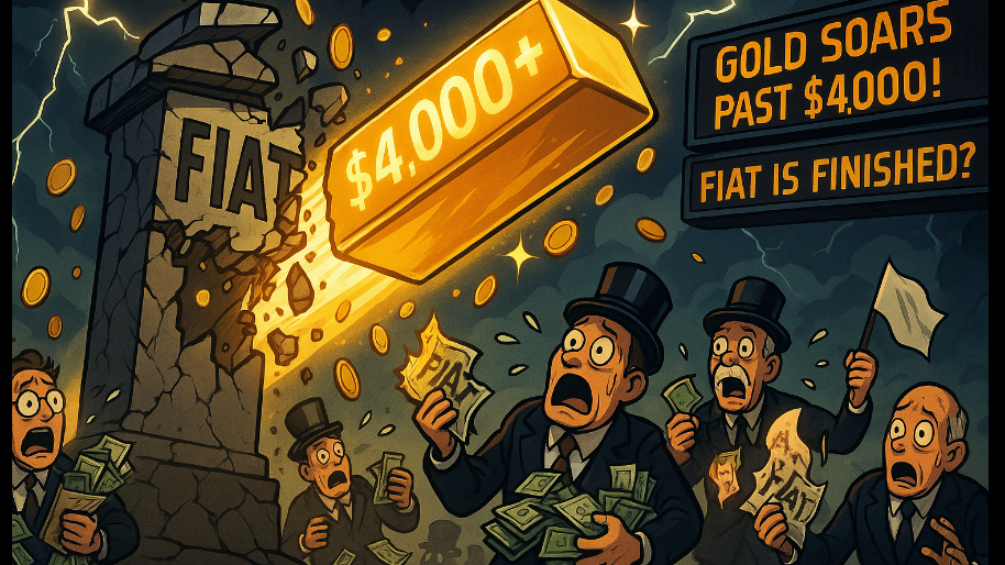 Gold SOARS Past $4,000 in Terrifying Signal That "FIAT IS FINISHED"...
