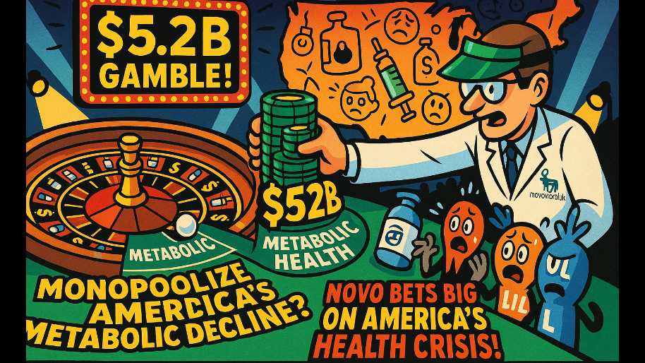 Novo Makes $5.2B GAMBLE to Monopolize America’s Metabolic Decline…