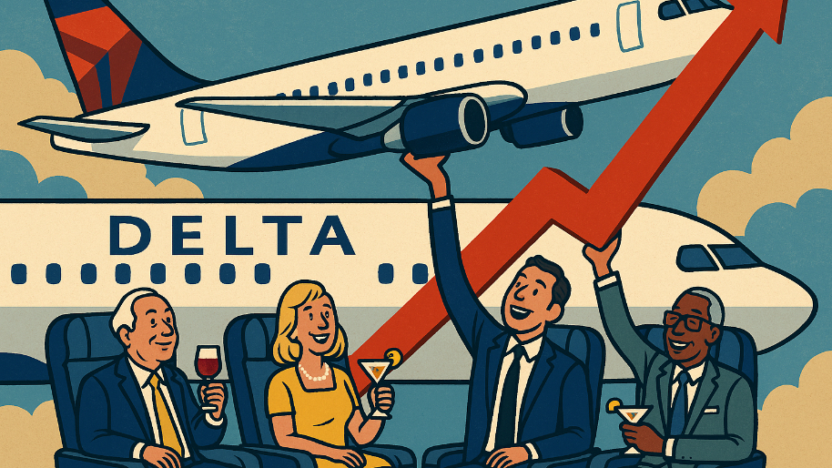 Delta’s “Rich Guy Row” Bails Everyone Out Again… $5.8B From Fancy Flyers Sends Profits Vertical