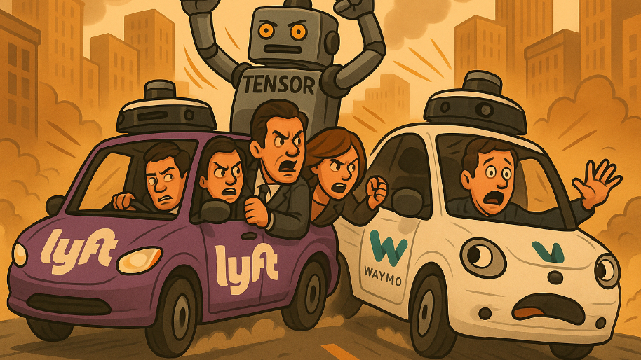 Lyft Joins Forces With Tensor to Take on Waymo in the Race for America’s Biggest Robotaxi Fleet