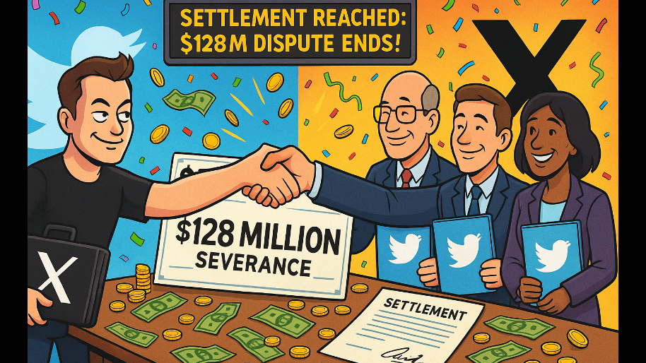 Elon Musk and X Corp. Reach Settlement With Former Twitter Executives Over $128 Million Severance
