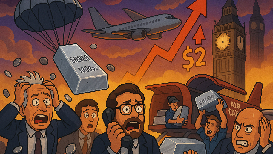 Silver’s 1980-Style Squeeze Triggers Arbitrage Frenzy As Traders Airlift 1,000-Ounce Bars to London