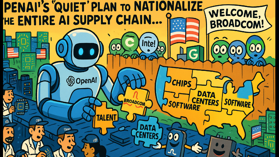 OpenAI’s "Quiet" Plan to "Nationalize" the Entire AI Supply Chain… (Welcome, Broadcom)