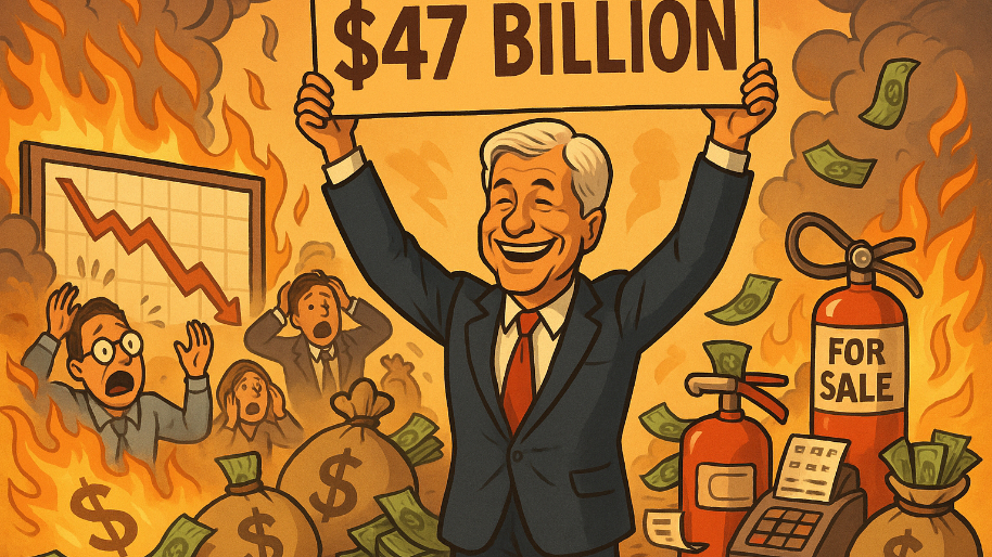 Jamie Dimon’s “Market Panic Monetization” System Hits New High Score: $47.1B in Revenue
