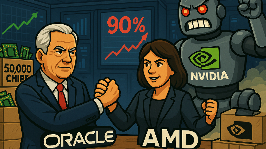 Oracle and AMD Forge 50,000-Chip Alliance to Challenge Nvidia’s 90% Market Grip