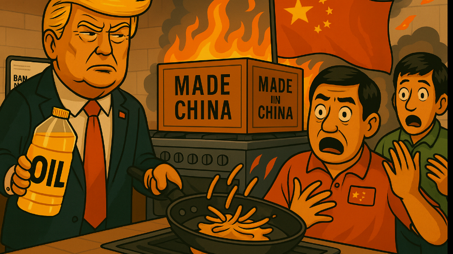 Trump’s Trade War With China Officially Enters the Kitchen… and Things Are About to Get Greasy
