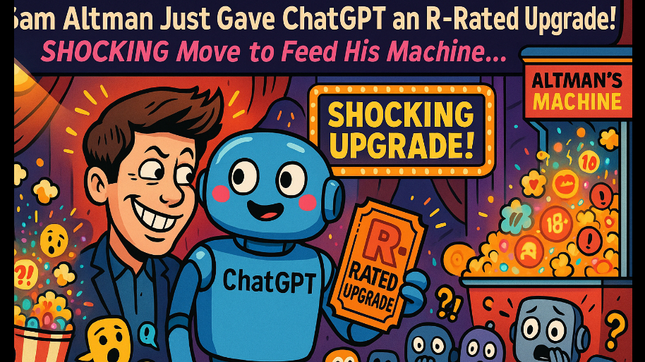 Sam Altman Just Gave ChatGPT an R-Rated Upgrade in SHOCKING Move to Feed His Machine…