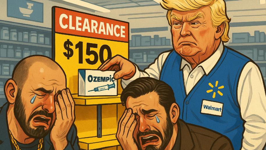 GLP-1 Druglords Are Down Bad After Trump Puts the Skinny Shot on the Clearance Rack