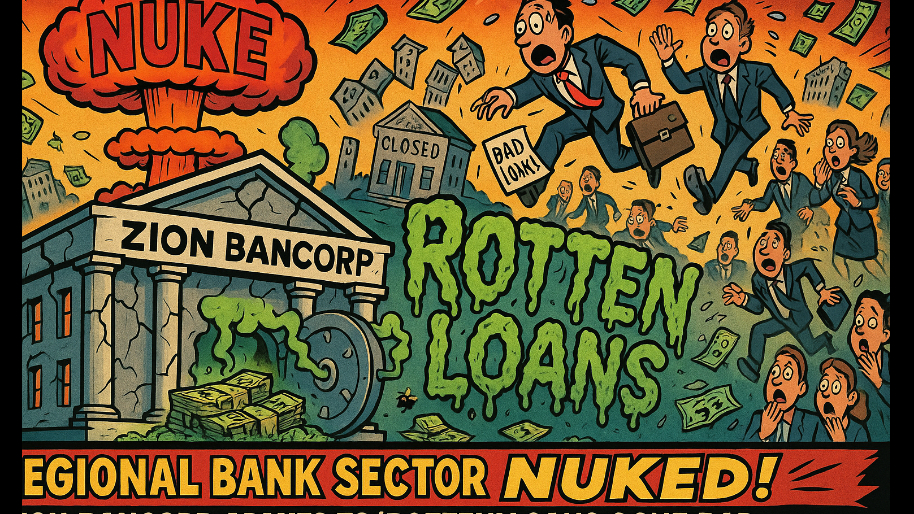 Regional Bank Sector NUKED as Zion Bancorp Admits to “Rotten” Loans Gone Bad…