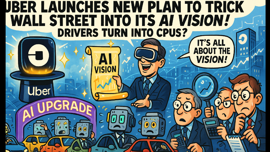 Uber Launches New Plan to Trick Wall Street Into Its AI Vision (Drivers Turn Into CPUs?)
