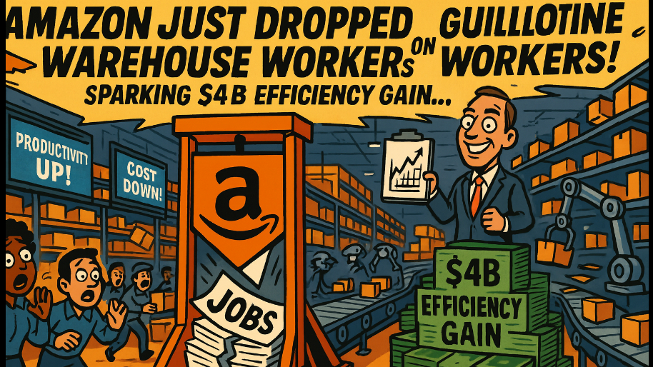 Amazon Just Dropped the Guillotine on Warehouse Workers, Sparking Efficiency Gain Worth $4B…