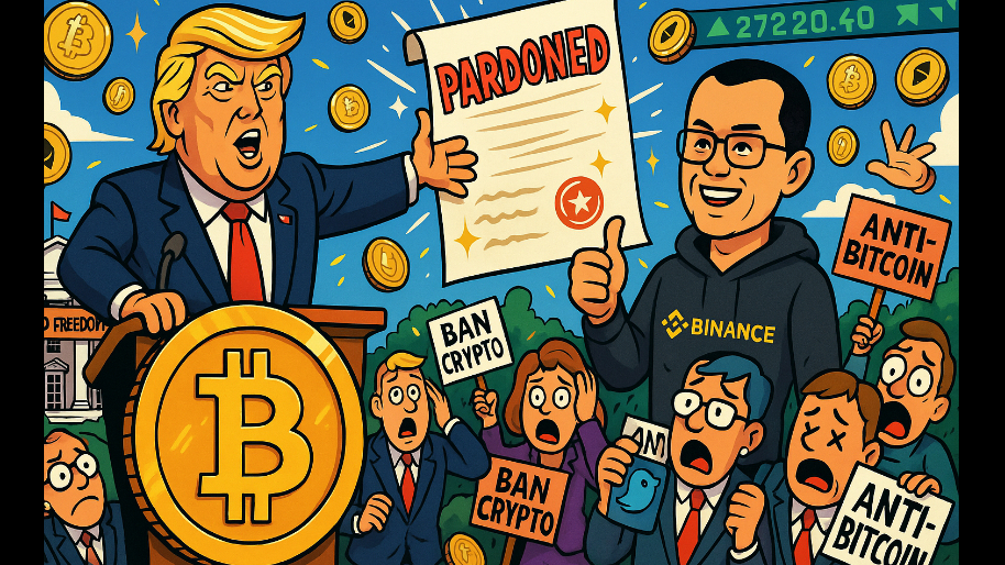 Trump Shocks Crypto Haters After Pardoning Crypto Kingpin CZ…