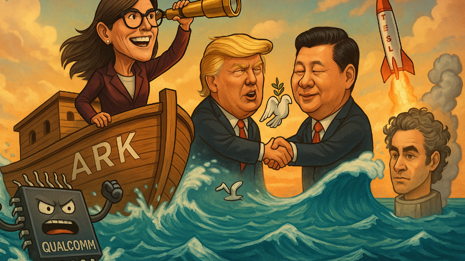 Final Tally: Cathie’s Ark Sails the Tariff Truce Tide… Qualcomm’s Rack Attack