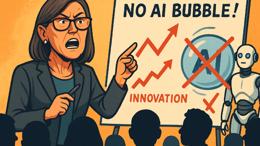 “Mama Cathie” Denies AI Bubble Rumors… Accidentally Gives the Funniest Confirmation Yet