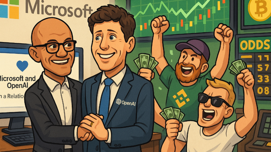 Final Tally: Microsoft & OpenAI Make It Facebook Official… Crypto Bros Invade the Bookies