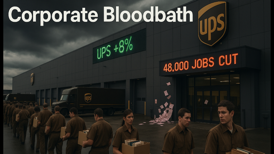 UPS AXES 48,000 Jobs in Brutal Bloodbath (Shares Soar 8%)