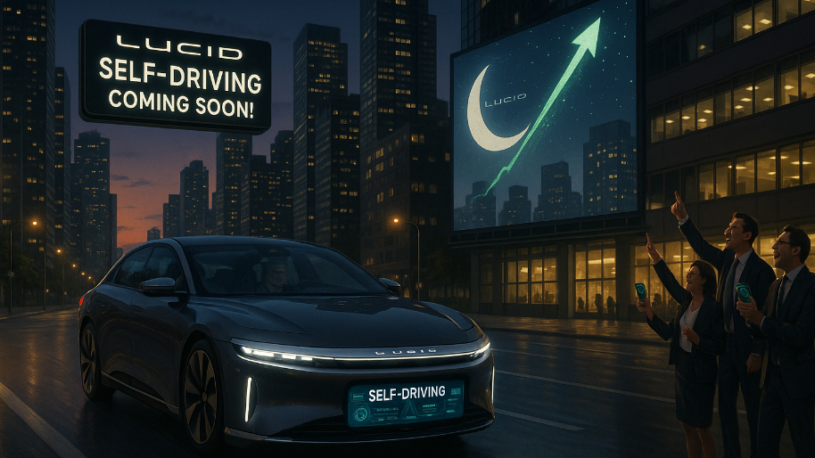 Lucid Promises Self-Driving “Sometime in Coming Years”, Investors Send Shares Mooning…