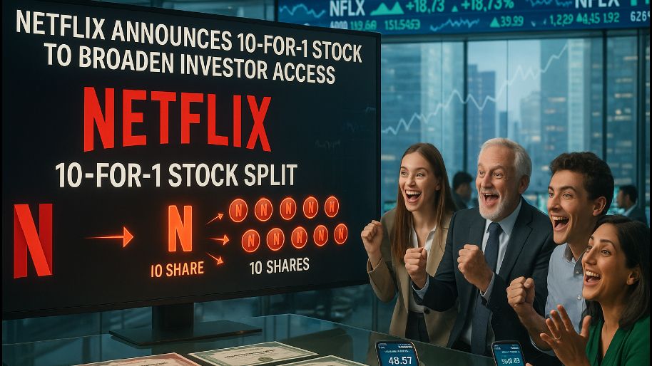 Netflix Announces 10-for-1 Stock Split to Broaden Investor Access