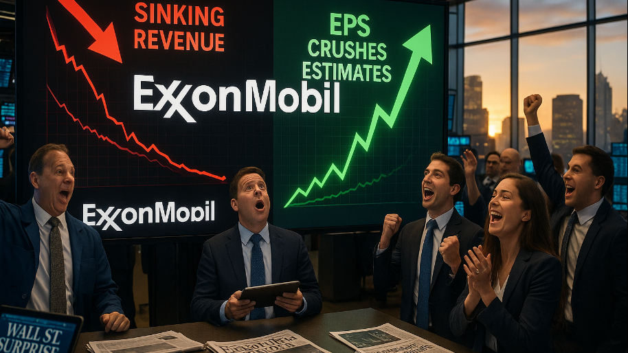 ExxonMobil's Sinking Revenue “Be D*mned” As EPS Crushes Wall Street Estimates…