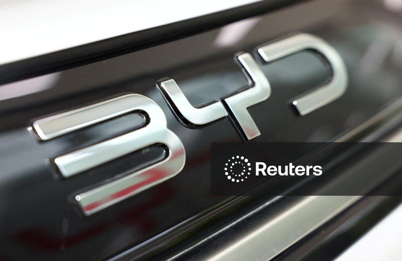 BYD's October vehicle sales down 12% from year earlier