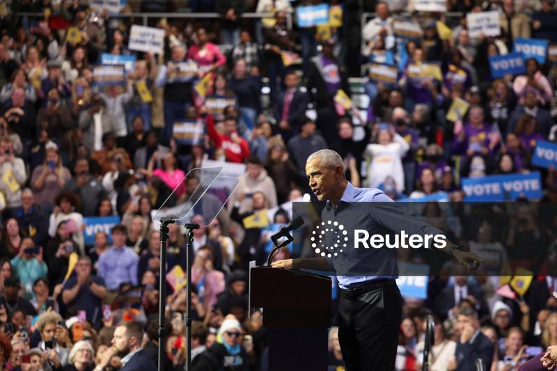 Obama tells Democrats to push back against Trump's 'lawlessness and recklessness'
