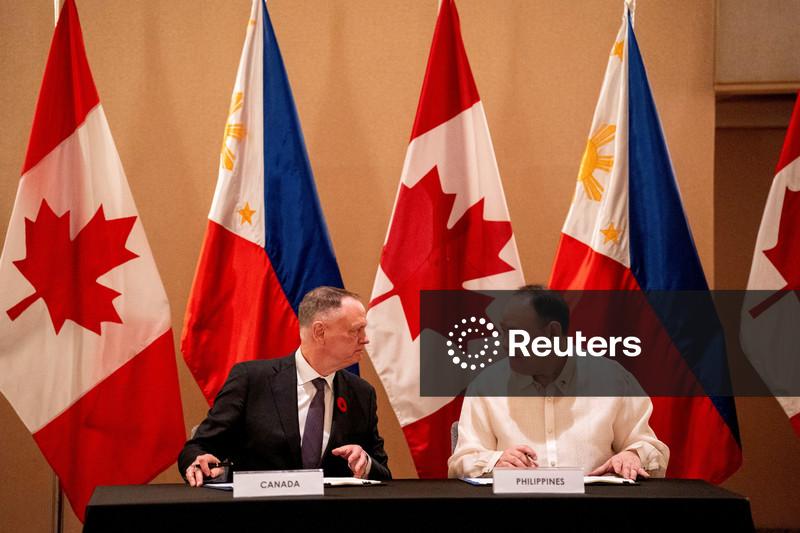 Philippines, Canada sign pact on troops to deepen defence ties