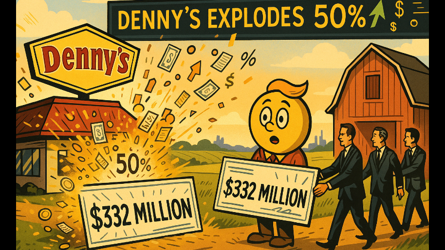 Denny’s EXPLODES 50% After Being Taken Behind The Barn And Handed $332 MILLION…