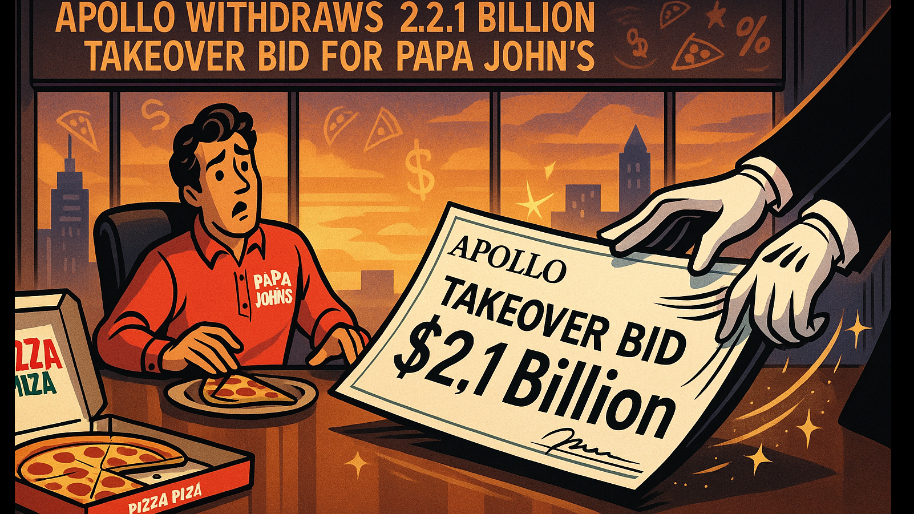 Apollo Withdraws $2.1 Billion Takeover Bid for Papa John’s