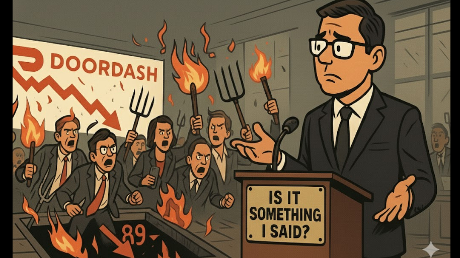 DoorDash CEO KILLS Investor Vibes After Masterclass Earnings (Shares Fall Through Floor)
