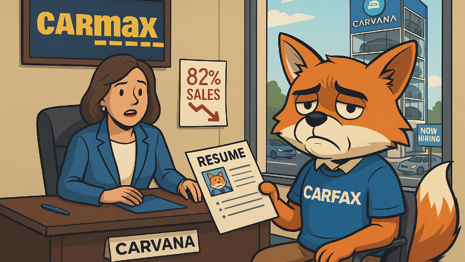 Carfox Applies at Carvana After CEO Ghosts and Sales Tank 82%
