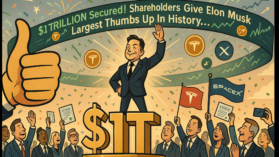 $1 TRILLION Secured As Shareholders Give Elon Musk Largest Thumbs Up In History…