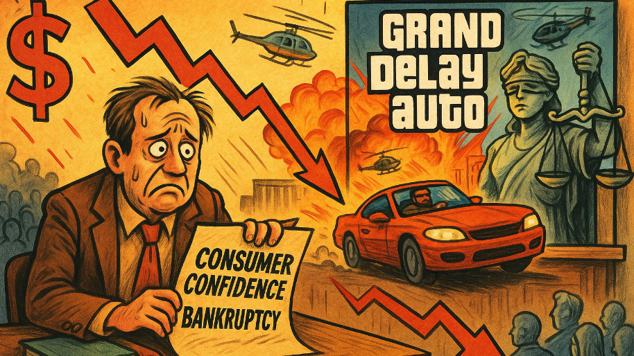 Final Tally: Consumer Confidence Files for Bankruptcy… Grand Delay Auto