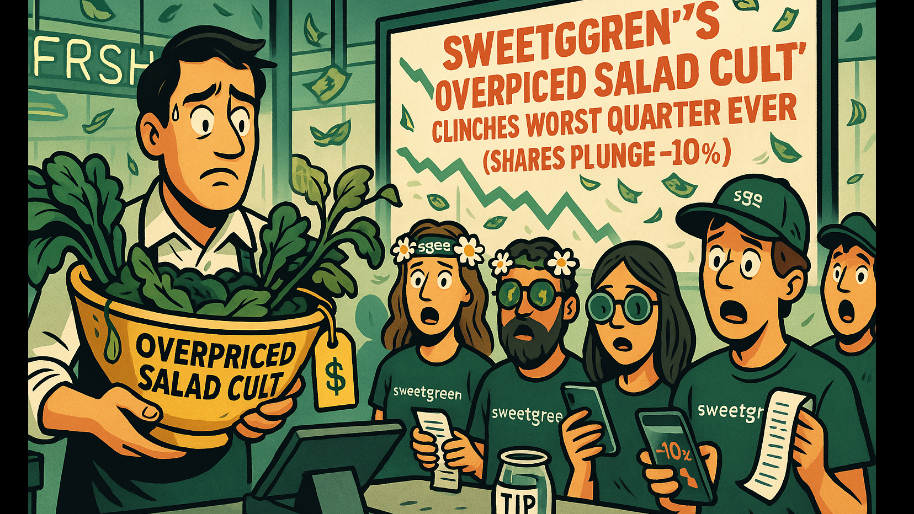 SweetGreen’s “Overpriced Salad Cult” Clinches Worst Quarter Ever (Shares Plunge -10%)