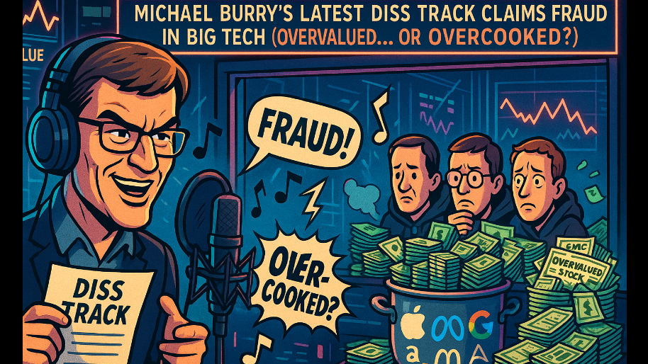 Michael Burry’s Latest Diss Track Claims FRAUD In Big Tech (Overvalued… Or OVERCOOKED?)