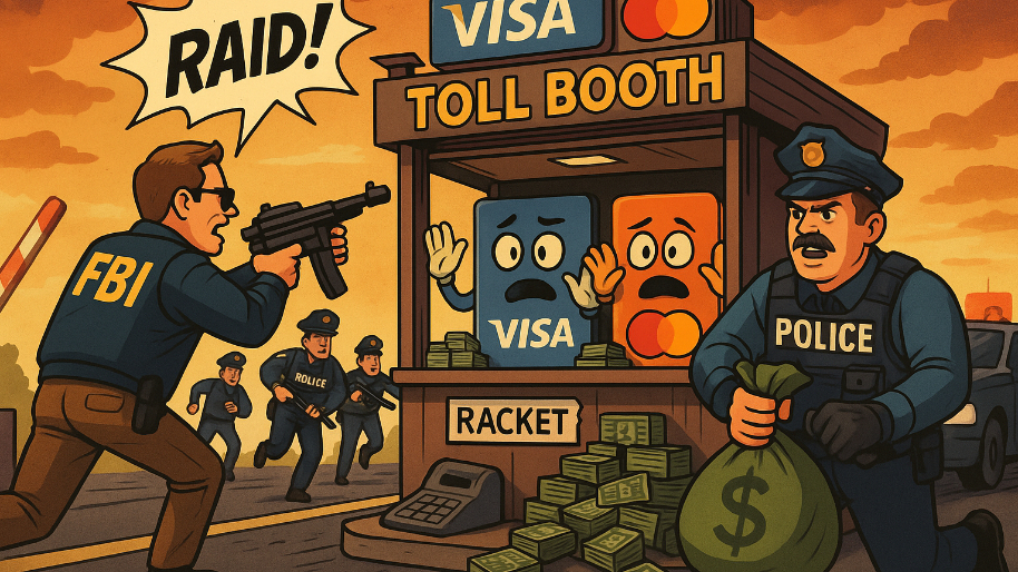 Visa & Mastercard’s 20-Year Toll Booth Racket Gets Raided… $38B Seized in Swipe Fee Payback