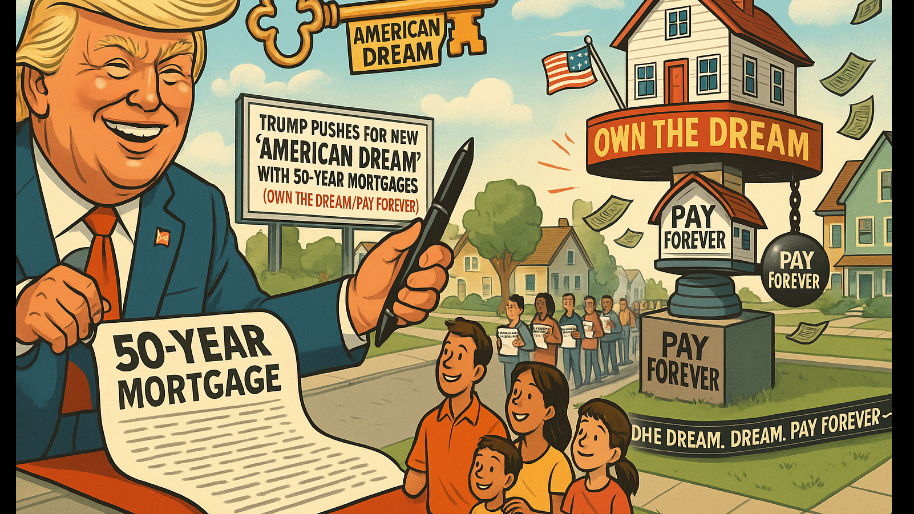 Trump Pushes For New “American Dream” With 50-Year Mortgages (Own The Dream, Pay Forever)