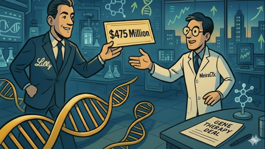 Eli Lilly Deepens Gene Therapy Bet With $475 Million MeiraGTx Deal