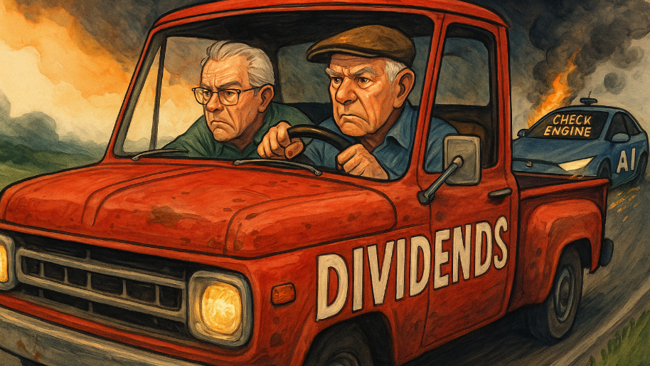Final Tally: Dividend Dads Take the Wheel After AI’s Check Engine Light Comes On